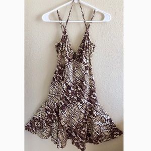 ROBERT CAVALLI JUST CAVALLI SNAKE PRINT DRESS